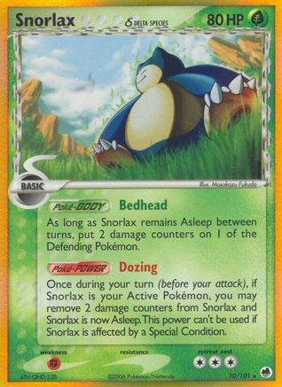 Snorlax (Delta Species) 10/101 - Holofoil