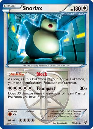 Snorlax (Team Plasma) 101/135 -