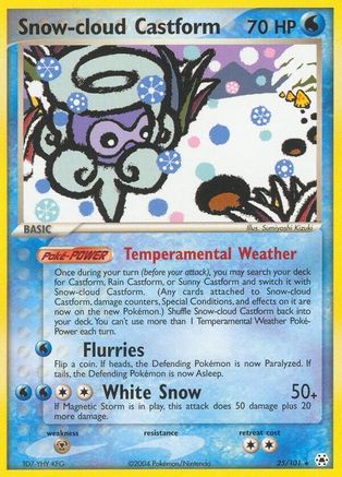 Snow-cloud Castform 25/101 - Reverse Holofoil