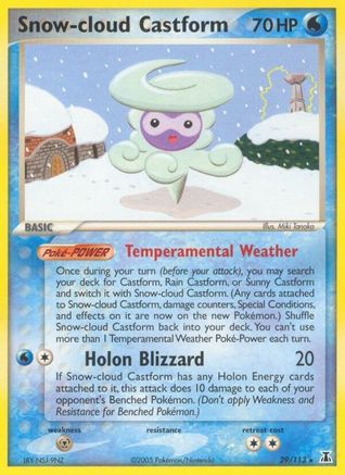 Snow-cloud Castform 29/113 -