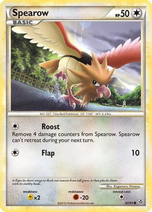 Spearow 62/95 - Reverse Holofoil