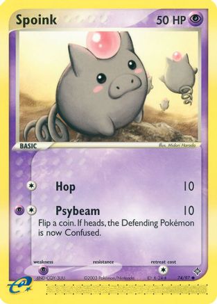 Spoink - 74/97 74/97 - Reverse Holofoil