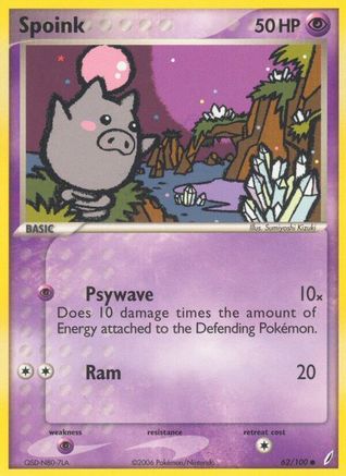 Spoink 62/100 - Reverse Holofoil