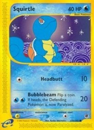 Squirtle (132) 132/165 - Reverse Holofoil