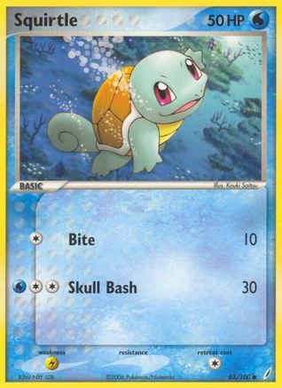 Squirtle - 063/100 63/100 - Reverse Holofoil