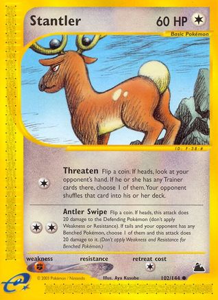 Stantler 102/144 - Reverse Holofoil