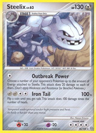 Steelix 28/100 - Reverse Holofoil