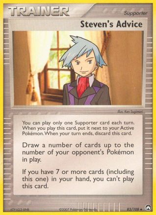 Steven's Advice 83/108 - Reverse Holofoil