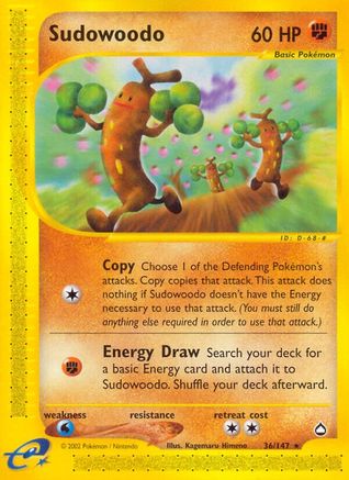 Sudowoodo 36/147 - Reverse Holofoil