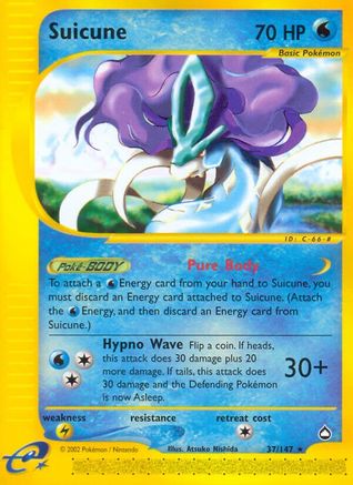 Suicune 37/147 - Reverse Holofoil