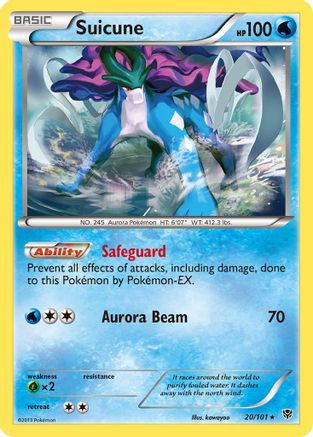 Suicune 20/101 - Reverse Holofoil