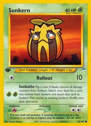 Sunkern 83/105 - 1st Edition