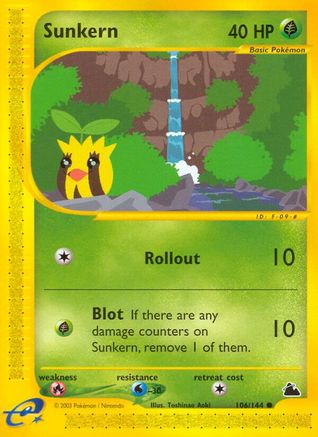 Sunkern 106/144 - Reverse Holofoil