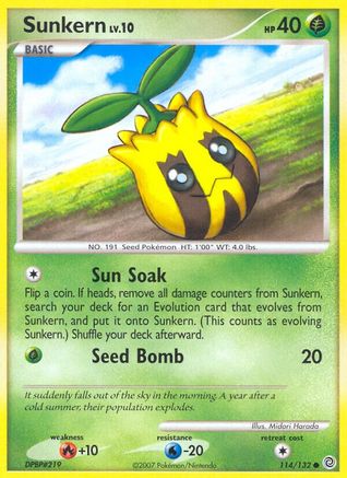 Sunkern 114/132 - Reverse Holofoil