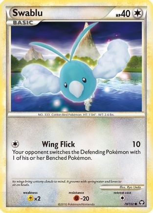 Swablu 78/102 - Reverse Holofoil