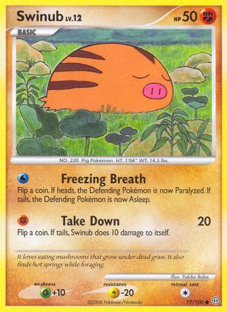 Swinub 77/100 - Reverse Holofoil