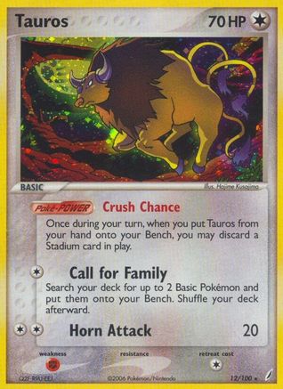 Tauros 12/100 - Holofoil