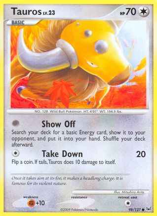 Tauros 98/127 - Reverse Holofoil