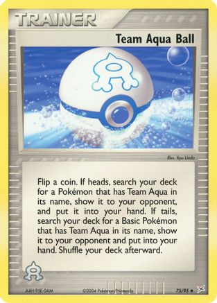 Team Aqua Ball 75/95 - Reverse Holofoil