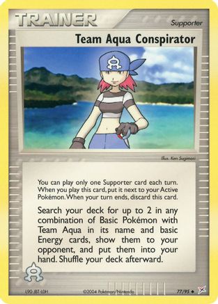 Team Aqua Conspirator 77/95 - Reverse Holofoil