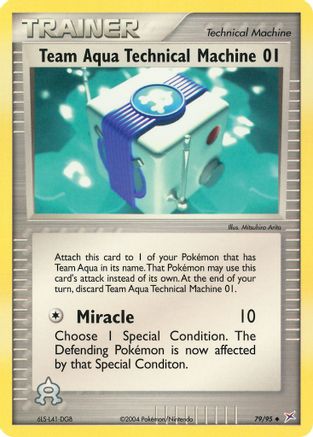 Team Aqua Technical Machine 01 79/95 - Reverse Holofoil