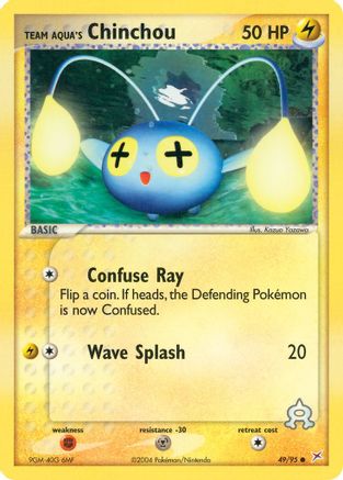 Team Aqua's Chinchou 49/95 - Reverse Holofoil