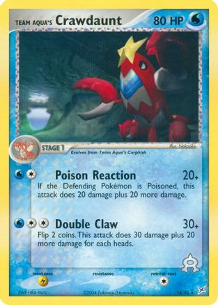 Team Aqua's Crawdaunt - 14/95 14/95 - Reverse Holofoil