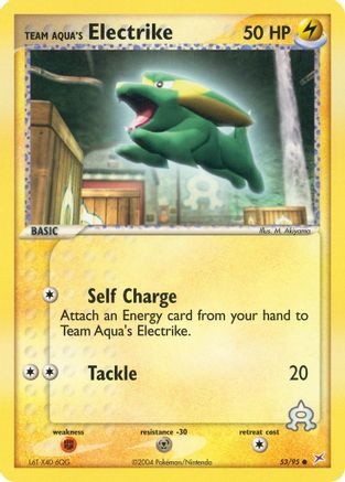 Team Aqua's Electrike - 53/95 53/95 - Reverse Holofoil