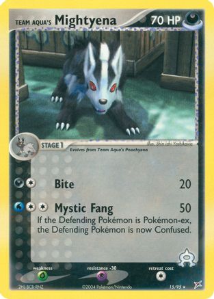 Team Aqua's Mightyena - 15/95 15/95 - Reverse Holofoil