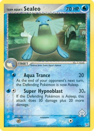 Team Aqua's Sealeo - 16/95 16/95 - Reverse Holofoil