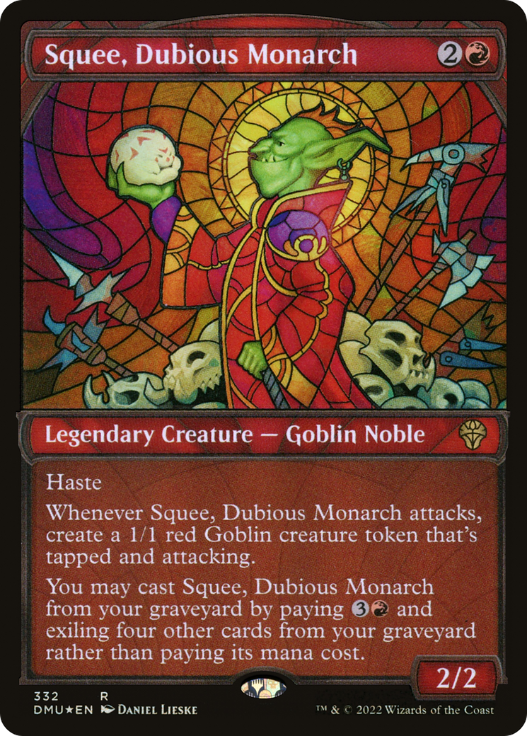 Squee, Dubious Monarch (DMU-332) - : (Showcase) Foil