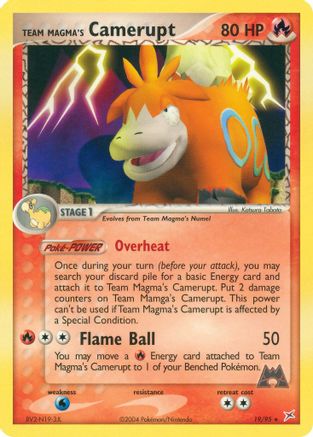 Team Magma's Camerupt 19/95 - Reverse Holofoil