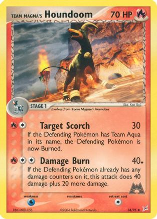 Team Magma's Houndoom - 34/95 34/95 -