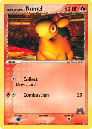 Team Magma's Numel 64/95 - Reverse Holofoil