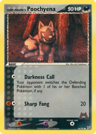 Team Magma's Poochyena - 66/95 66/95 - Reverse Holofoil