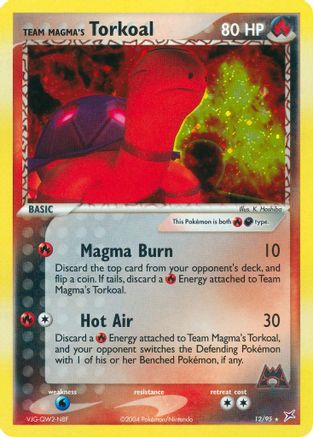 Team Magma's Torkoal 12/95 - Holofoil