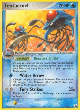 Tentacruel 45/92 - Reverse Holofoil