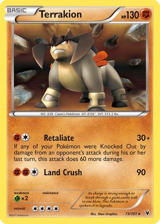 Terrakion 73/101 - Reverse Holofoil