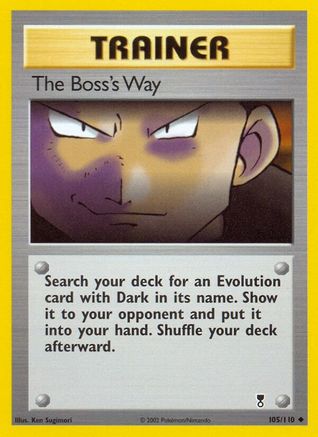 The Boss's Way 105/110 - Reverse Holofoil