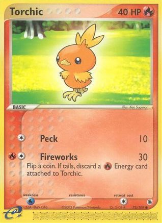 Torchic - 73/109 73/109 - Reverse Holofoil