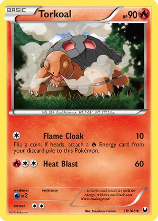 Torkoal 18/108 - Reverse Holofoil