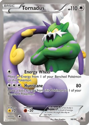 Tornadus (98 Full Art) 98/98 - Holofoil