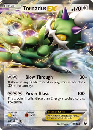 Tornadus EX 90/108 - Holofoil