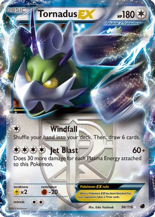 Tornadus EX (Team Plasma) 98/116 - Holofoil