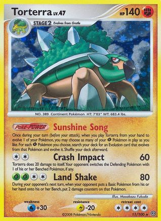 Torterra 11/100 - Reverse Holofoil