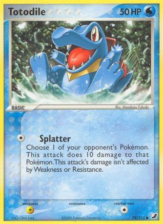 Totodile 78/115 - Reverse Holofoil