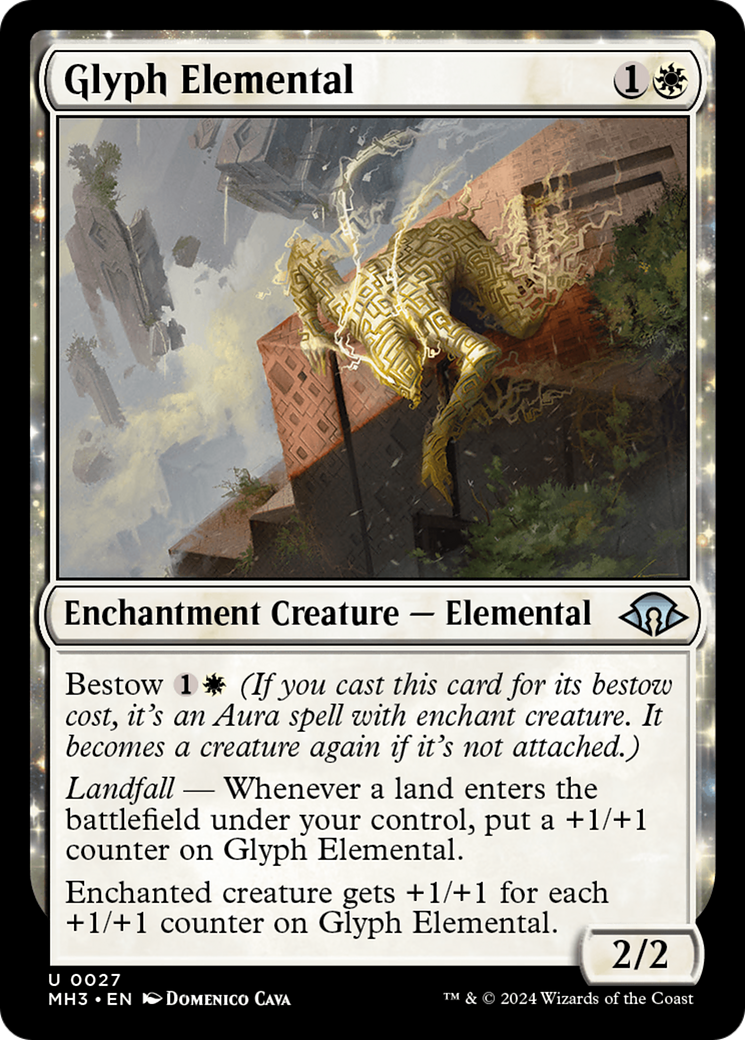 Glyph Elemental (MH3-027) -  Foil