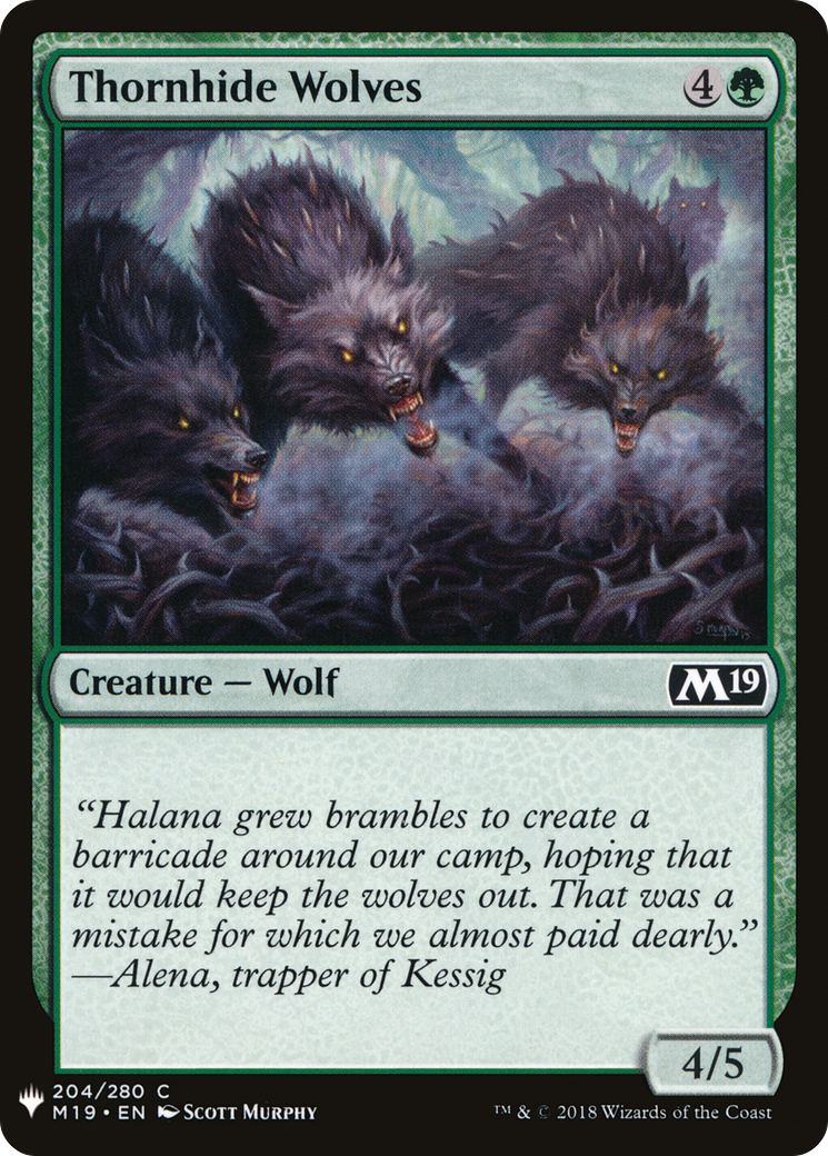 Thornhide Wolves (LIST-M19-204) -