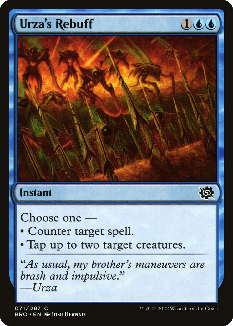 Urza's Rebuff (BRO-071) -  Foil