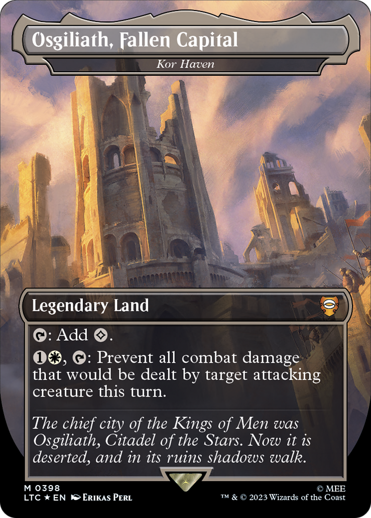 Kor Haven (LTC-398) -  / Osgiliath, Fallen Capital (Borderless) Foil